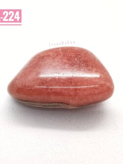 หินโรโดโครไซต์ขัดเงาทรงธรรมชาติ Rhodochrosite