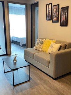 ให้เช่าคอนโด Monte Rama 9 (มอนเต้ พระราม 9) โซน รถไฟฟ้า ARL รามคำแหง ห้องแบบ 1ห้องนอน / 1 ห้องทำงาน / 1ห้องน้ำ / โซนครัวปิด ขนาดห้อง 35 ตรม. ชั้น 7 ตึก C