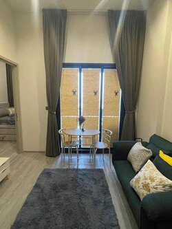 สนใจชมห้องติดต่อได้เลย Line ID: Smile-easy ปล่อยเช่าคอนโด THE LINE Sukhumvit 101 (เดอะ ไลน์ สุขุมวิท 101) - 1ห้องนอน 1ห้องน้ำ 1ห้องนั่งเล่น - ใกล้ BTS ปุณณวิถี - ขนาดห้อง 28 ตรม. ชั้น 25