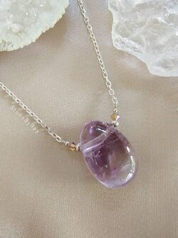 สร้อยคอเงินจี้หินอเมทิสต์ Amethyst