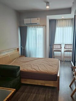 ให้เช่าคอนโด Ideo Ramkhamhaeng - Lam Sali Station (ไอดีโอ รามคำแหง - ลำสาลี สเตชั่น) High Rise โซนพื้นที่ MRT แยกลำสาลี รามคำแหง ห้องแบบ Studio 1ห้องน้ำ ขนาดห้อง 24.7 ตรม. ชั้น 18