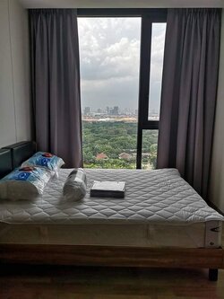 วิวสวนจตุจักร THE LINE Jatujak - Mochit ให้เช่าห้องตกแต่งสวยพร้อมอยู่ สอบถามแอด Line ID : Smile-easy