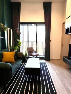 ปล่อยเช่าคอนโด THE LINE Sukhumvit 101 (เดอะ ไลน์ สุขุมวิท 101) - ว่างพร้อมอยู่ 1ห้องนอน 1ห้องน้ำ 1ห้องนั่งเล่น - ใกล้ BTS ปุณณวิถี - ขนาดห้อง 27.5 ตรม. ชั้น 26 วิวแม่น้ำ