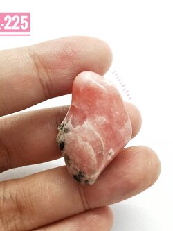 หินโรโดโครไซต์ขัดเงาทรงธรรมชาติ Rhodochrosite