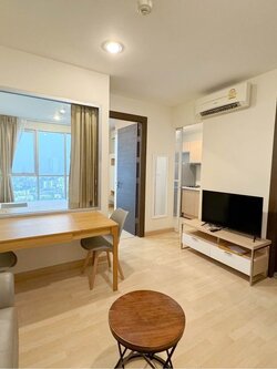 ปล่อยเช่าคอนโด Rhythm Ratchada (ริธึ่ม รัชดา) - 1ห้องนอน 1ห้องครัว 1ห้องนั่งเล่น 1ห้องน้ำ - ใกล้ MRT รัชดา - ขนาดห้อง 36.5 ตรม. ชั้น 23 ตึก B