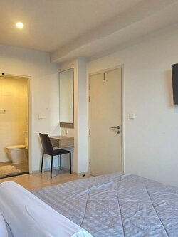 ให้เช่าคอนโด เดอะ แกลเลอรี่ แบริ่ง (The Gallery Bearing) - ตกแต่งเฟอร์ครบห้องใหญ่มีเครื่องซักผ้าพร้อมอยู่ - การเดินทาง: 400เมตร จาก BTS แบริ่ง