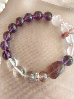 สร้อยข้อมือหินรวม7ชนิด