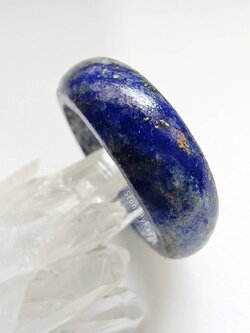 แหวนหินลาพิสลาซูลีเจียรแบบแหวนเกลี้ยงsize65 Lapis Lazuli