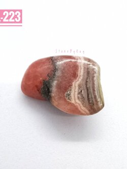 หินโรโดโครไซต์ขัดเงาทรงธรรมชาติ Rhodochrosite
