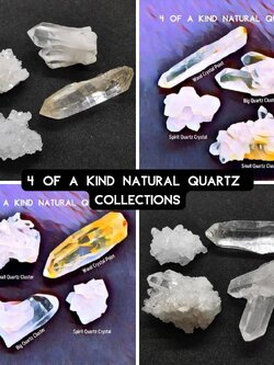ชุดหินคริสตัลควอตซ์4ชนิด (4 of a Kind Natural Quartz Collection)