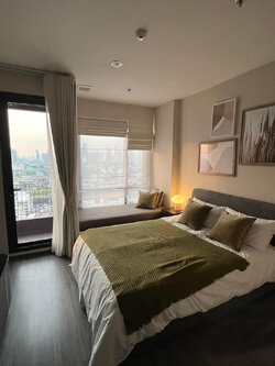 ให้เช่าคอนโด IDEO Mobi Rangnam (ไอดีโอ โมบิ รางน้ำ) - ห้องใหม่แกะกล่องมาแล้วเฟอร์เครื่องใช้ไฟฟ้าครบ - การเดินทาง: ใกล้ BTS อนุสาวรีย์ชัย