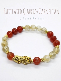 สร้อยข้อมือหินคาเนเลี่ยน,ไหมทองและปี่เซียะนำโชค