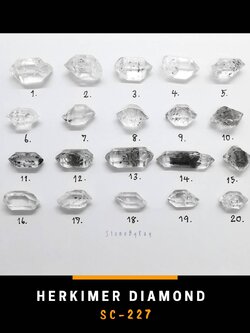 หินคริสตัลเฮอร์คิเมอร์ Herkimer Diamond
