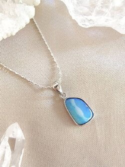 สร้อยคอเงินจี้พลอยโอปอล Opal