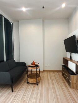 ให้เช่าคอนโด The Hotel Serviced Condo (เดอะ โฮเทล เซอร์วิส คอนโด) - ตกแต่งเฟอร์ครบห้องสวยมีเครื่องซักผ้าพร้อมอยู่ - การเดินทาง: MRTสถานีบางกระสอ