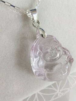 สร้อยคอเงินจี้พระสังกัจจายน์หินอเมทิสต์ Amethyst