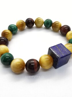 สร้อยข้อมือหินมาลาไคต์,หินตาเสือ,หินลาพิสลาซุลี