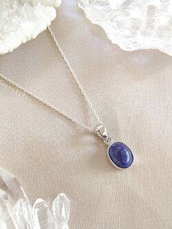 สร้อยคอเงินจี้หินลาพิสลาซูลี Lapis Lazuli