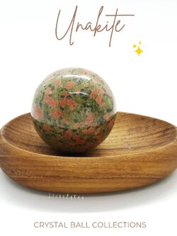 หินยูนาไคต์ลูกกลม Unakite Ball