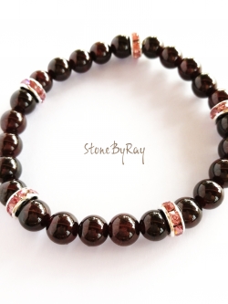 สร้อยข้อมือพลอยโกเมน