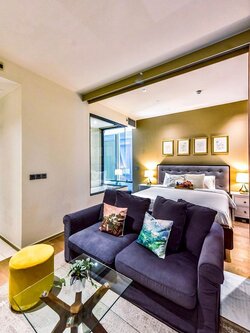 ให้เช่าคอนโด Ashton Silom (แอชตัน สีลม) - ห้องสวยหรูน่าอยู่ตกแต่งเฟอร์ครบห้องใหญ่ใกล้จุฬาและ Central สีลม - การเดินทาง: รถไฟฟ้า BTS ช่องนนทรี 350 เมตร