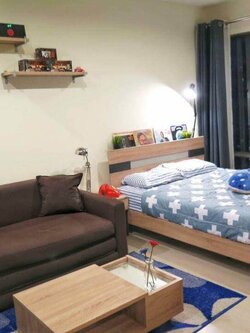 คอนโด Rhythm Asoke (ริทึ่ม อโศก) High Rise โซนพื้นที่ MRTพระราม9 เพชรบุรี ใกล้ มศว. ให้เช่าห้องแบบ Studio 1ห้องน้ำ ขนาดห้อง 23 ตรม. ชั้น 28