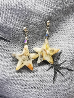 ต่างหูเงินหินเครซี่เลสอาเกต