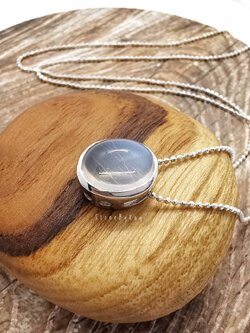 สร้อยคอเงินจี้หินมูนสโตน Moonstone