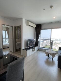 คอนโด Life Ratchadapisek (ไลฟ์ รัชดาภิเษก) High Rise โซนพื้นที่ MRTห้วขยวาง ให้เช่าห้องแบบ 2ห้องนอน 2ห้องน้ำ ขนาดห้อง 56 ตรม. ชั้น 24 ตึก B