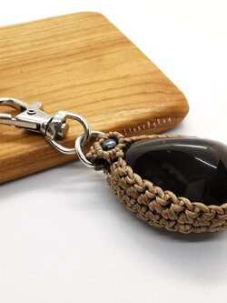 พวงกุญแจหินแจสเปอร์ขัดเงา(Jasper)