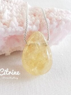 สร้อยคอเงินจี้หินซิทริน