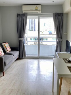 ปล่อยเช่าคอนโด Thonglor Tower : ทองหล่อ ทาวเวอร์ - โซนพื้นที่ BTS ทองหล่อ - 2ห้องนอน 1ห้องน้ำ 1ห้องนั่งเล่น - ขนาดห้อง 48.79 ตรม. ชั้น 10 ตึก A