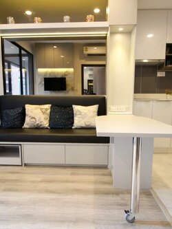 ปล่อยเช่าคอนโด IDEO Mobi Asoke (ไอดีโอ โมบิ อโศก) - เฟอร์เครื่องใช้ไฟฟ้าครบมีเครื่องซักผ้าเพียง 200 เมตรจากมศว. - การเดินทาง: ใกล้ MRT เพชรบุรี