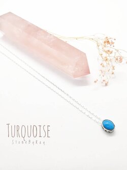สร้อยคอเงินจี้หินเทอร์ควอยส์ Turquoise