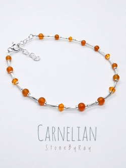 สร้อยข้อมือเงินหินคาเนเลี่ยน