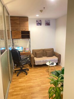 ให้เช่าห้องแบบ 1ห้องนอน 1ห้องน้ำ โซนพื้นที่ MRT หลักสอง คอนโด Lumpini Park Phetkasem 98 (ลุมพินี พาร์ค เพชรเกษม 98) ขนาดห้อง 26 ตรม. ชั้น 11 ตึก C