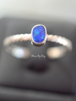 แหวนเงินแท้พลอยโอปอล