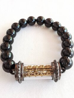 สร้อยข้อมือนิลแท้+ตะกรุดแก้วมณีโชติ