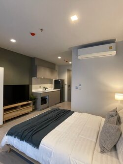 ห้องน่าอยู่ MRT พระราม 9 Life Asoke - Rama 9 ให้เช่าตกแต่งเฟอร์ครบ