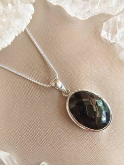 สร้อยคอเงินจี้หินออนิค Onyx