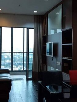 ให้เช่า Ideo Q Ratchathewi (ไอดีโอ คิว ราชเทวี) 2ห้องนอน2ห้องน้ำ ชั้น33 เฟอร์ครบ