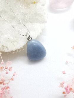 สร้อยคอเงินจี้หินแองเจิลไลท์ Angelite