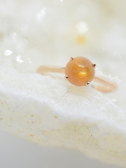 แหวนเงินพลอยซันสโตน(Sunstone)