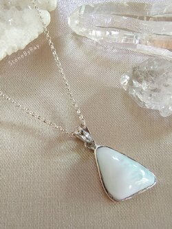 สร้อยคอเงินจี้หินลาริมาร์ Larimar