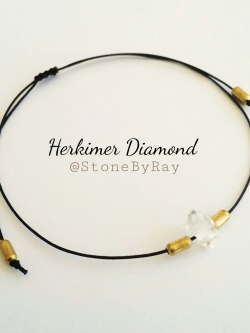 สร้อยข้อมือหินเฮอร์คิเมอร์ไดม่อน