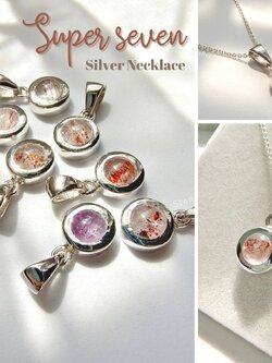 สร้อยคอเงินจี้หินซุปเปอร์เซเว่น Super seven