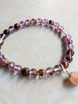 สร้อยข้อมือหินคาค็อกซีไนท์อเมทิสต์