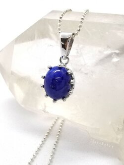 สร้อยคอเงินจี้หินลาพิสลาซูลี Lapis Lazuli