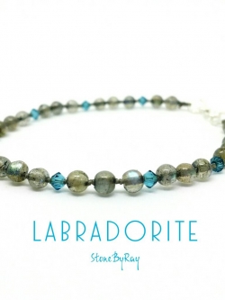 สร้อยข้อมือหินลาบราโดไลท์