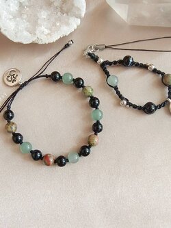 Setสร้อยข้อมือ+สายคล้องโทรศัพท์หินยูนาไคต์,ออนิค,อเวนเจอรีน